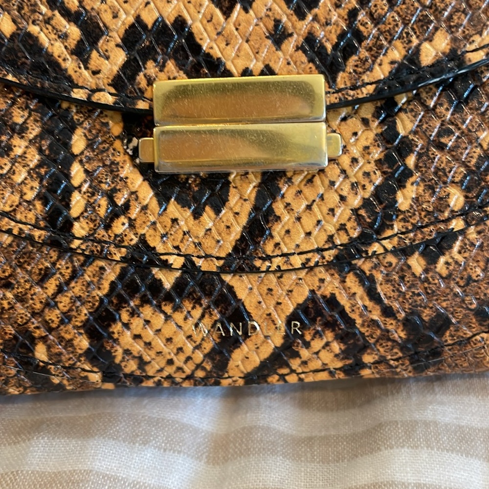 Euc Wandler Luna Python Embossed Bag - image 7